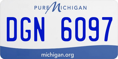 MI license plate DGN6097