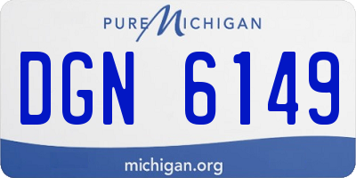 MI license plate DGN6149