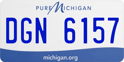 MI license plate DGN6157