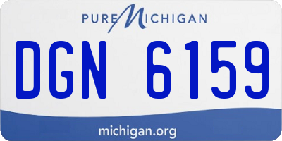 MI license plate DGN6159