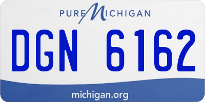 MI license plate DGN6162