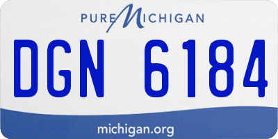 MI license plate DGN6184