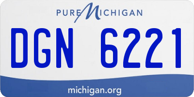 MI license plate DGN6221
