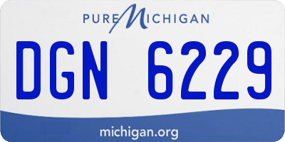 MI license plate DGN6229