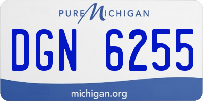 MI license plate DGN6255