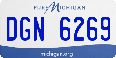 MI license plate DGN6269
