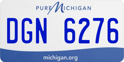 MI license plate DGN6276