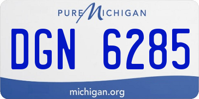 MI license plate DGN6285