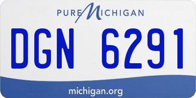 MI license plate DGN6291