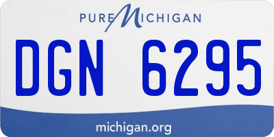 MI license plate DGN6295