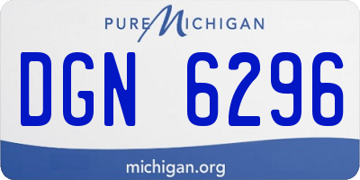 MI license plate DGN6296
