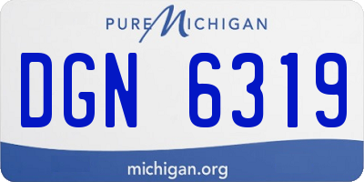 MI license plate DGN6319