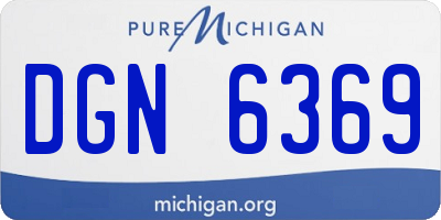 MI license plate DGN6369
