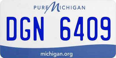 MI license plate DGN6409