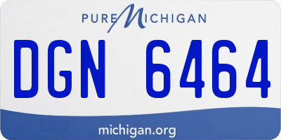 MI license plate DGN6464