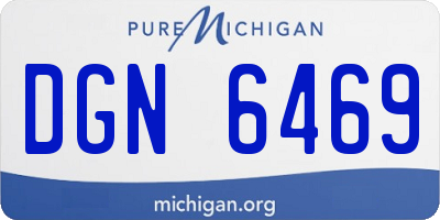 MI license plate DGN6469