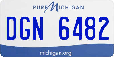MI license plate DGN6482
