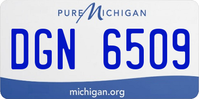 MI license plate DGN6509