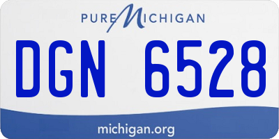 MI license plate DGN6528