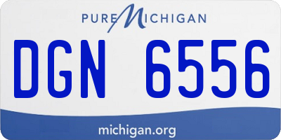 MI license plate DGN6556