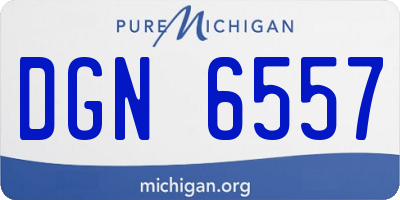 MI license plate DGN6557