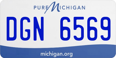 MI license plate DGN6569