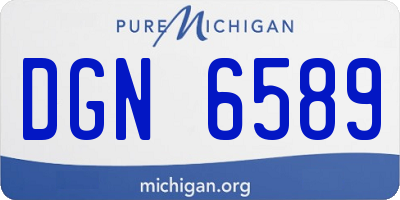 MI license plate DGN6589