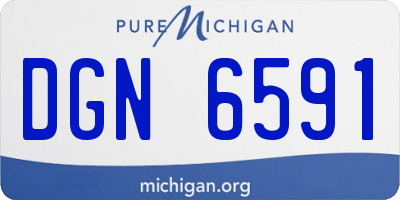 MI license plate DGN6591
