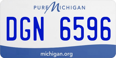 MI license plate DGN6596