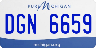 MI license plate DGN6659