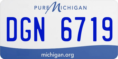 MI license plate DGN6719