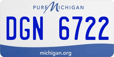 MI license plate DGN6722