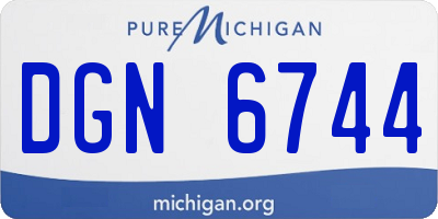 MI license plate DGN6744