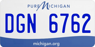 MI license plate DGN6762