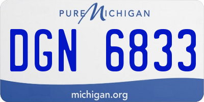 MI license plate DGN6833