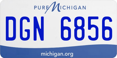 MI license plate DGN6856