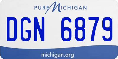 MI license plate DGN6879