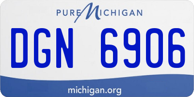 MI license plate DGN6906