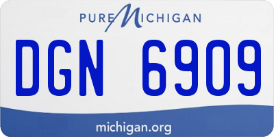MI license plate DGN6909