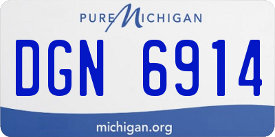 MI license plate DGN6914