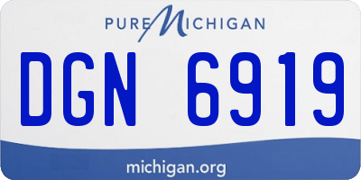 MI license plate DGN6919