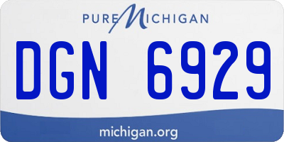 MI license plate DGN6929