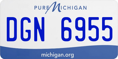 MI license plate DGN6955