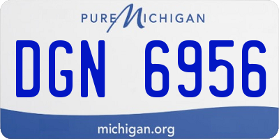 MI license plate DGN6956