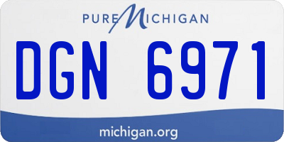 MI license plate DGN6971