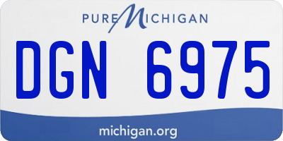 MI license plate DGN6975