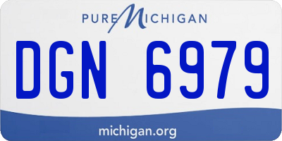 MI license plate DGN6979