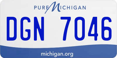 MI license plate DGN7046