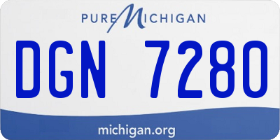MI license plate DGN7280