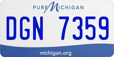 MI license plate DGN7359